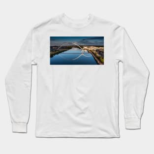 The Infinity Bridge, Stockton on Tees Long Sleeve T-Shirt